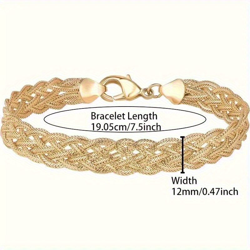 925 Sterling Silver Braided Bracelet — Elegant Gift